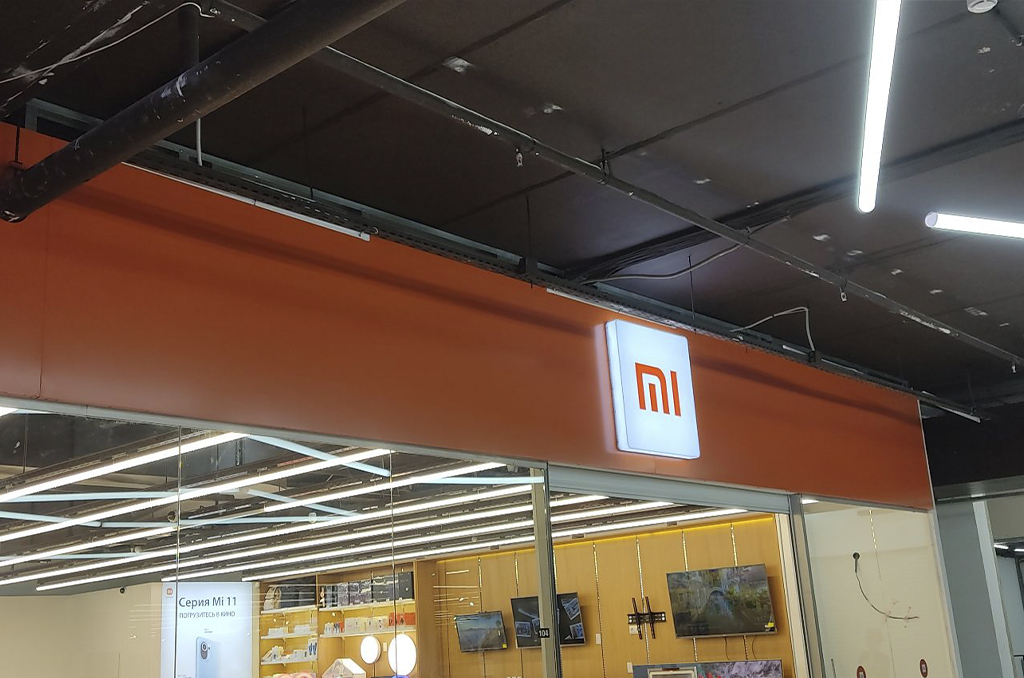 Композитные панели для магазина электроники "Xiaomi" 3