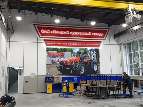 Оформление учебного павильона в Аграрном универистете