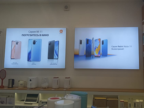 Смена текстиля для магазина электроники "Xiaomi" 2