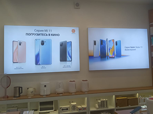Смена текстиля для магазина электроники "Xiaomi" 3